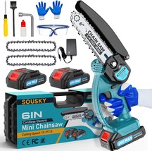 Mini Chainsaw Cordless, 6Inch Portable Small Chain Saw Battery Powered, ... - €36,46 EUR