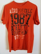 Men&#39;s Aeropostale 1987 Athletic Department W 34th St Orange Tee Size L/G  - £15.56 GBP