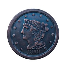 U.S. Half Cent 1840-1857 Copper Foreign Copy Coin Source - £6.91 GBP