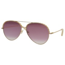 Matthew Williamson Aviator 01 Magnolia Gold &amp; Degrade Pink Lens Sunglasses - $188.10