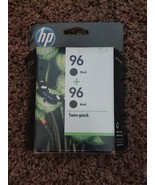 2 Pack HP Genuine 96 Black Ink Cartridges C9348FN OEM Sealed - £39.70 GBP