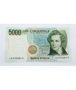 1985 Italy 5000 Lire Note AU Condition Pick #111a - $41.74
