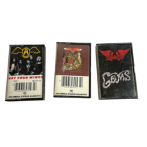 Lot of 3 Cassette Tapes Aerosmith Wings,Gems &amp; Toys - $10.00