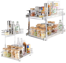 12x17 2-Tier Slide Kitchen Cabinet Organizer - £36.16 GBP