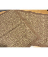 VTG Ethan Allen Linen Boho Paisley 2 Standard Pillow Shams Bedding Brown... - $49.49