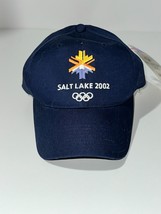 Annco Salt Lake 2002 Winter Olympics Games Baseball Cap Style Hat One-Size Blue - £22.15 GBP