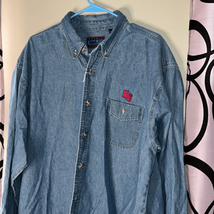 Crable Sportswear Kansas university denim, long sleeve, shirt, size extr... - $19.60