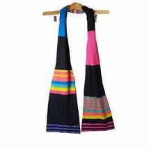 Lot of 5 Unisex Scarf Colorful Black Green Tan Pink Lace Bundle Cool Runnings - £16.07 GBP