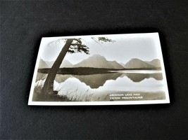 Jackson Lake and Teton Mountains -Wyoming- 1940s EKO Stamp, Real Photo Postcard. - £6.05 GBP