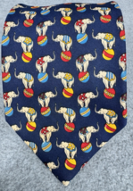 Brooks Brothers Makers Silk Necktie Circus Elephant Print Novelty USA Made - $38.60