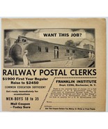 1935 Railway Postal Clerks Advertisement Railroad Mail Employment E90F1 - $368.94 MXN