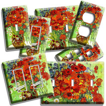 Van Gogh Red Poppies Daisies Flowers In A Vase Light Switch Outlet Wall Plate Hd - £14.45 GBP+