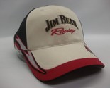 Jim Beam Racing Hat Black White Hook Loop Baseball Cap w/ Tag - $19.99