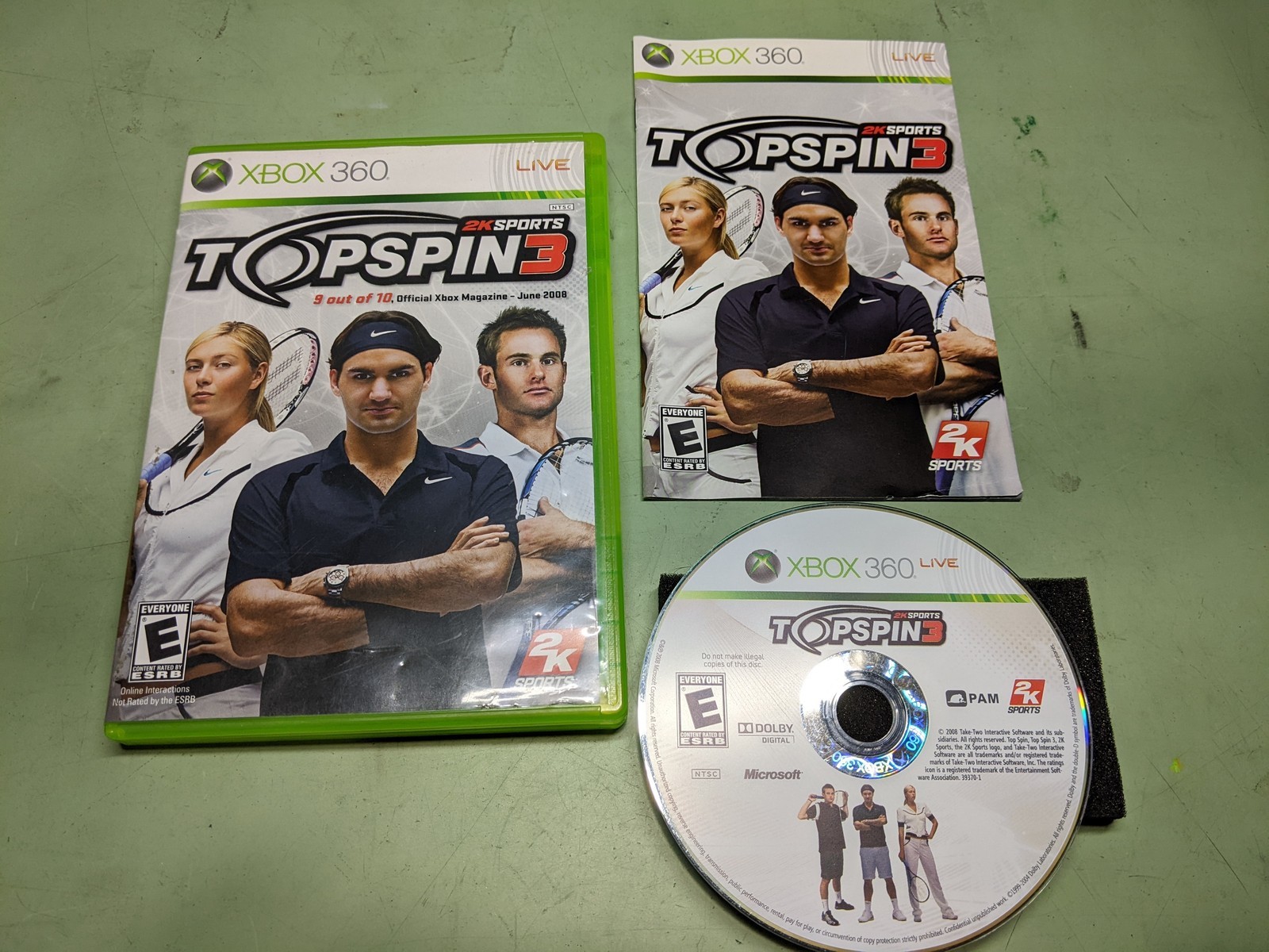 Top Spin 3 Microsoft XBox360 Complete in Box - $6.19