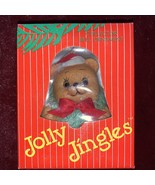 Vintage Jolly Jingles Hand-Painted Porcelain Bisque Teddy Bear Bell Orna... - $25.75 CAD