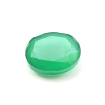 Certificado 6.92Ct Verde Natural Onix Corte Ovalado Gema (Emerald Sustituto) - £19.59 GBP