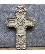 Love, Hope, Faith Cross Resin Engraved 7” Plaque Corinthians 13:13 SH - $200.10 MXN