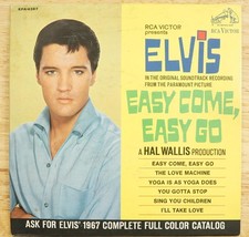 Vintage Elvis Presley RCA 45LP Record EPA-4387 Easy Come Easy Go Side Dog - $98.99