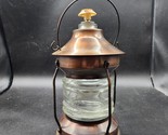 Lantern Bottle Liquor Decanter How Dry I Am Music Box Glass Metal With S... - $28.79