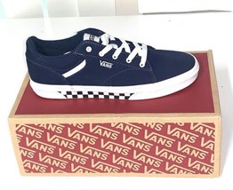 Vans Youth Size 6 Seldan Blue Checker Shoes - $29.39