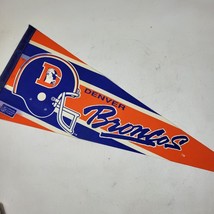 Vintage 1980s Denver Broncos NFL Wincraft 30” Pennant Bar Flag - £25.52 GBP
