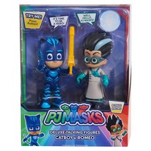 PJ Masks PJMASKS 95346 Talking Figure Set-Catboy Vs Romeo, Multi-Color - £38.26 GBP