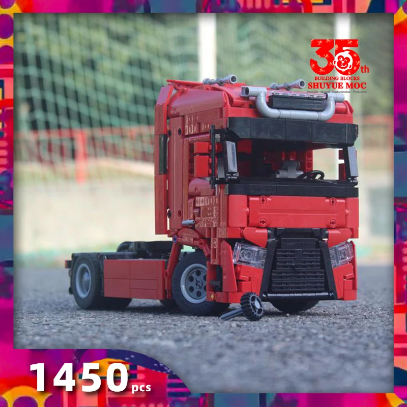 cabover building block construction truck transport truck building blocks - £176.56 GBP
