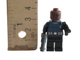 Lego Marvel Super Heroes Minifigure Nick Fury From 76004 Ultimate Spider... - $10.44