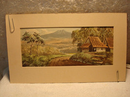 Original ASIAN/CHINESE Landscape Signed Watercolor Painting. - £19.65 GBP