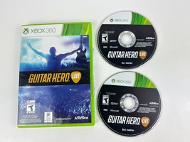 Microsoft XBOX 360 Guitar Hero Live 2 Disc Video Game Very Good Condition - £8.85 GBP