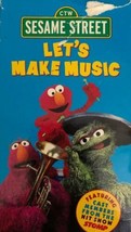 Sesame Street-Lets Make Music(VHS,2000)TESTED-RARE Vintage COLLECTIBLE-SHIP 24HR - £23.07 GBP