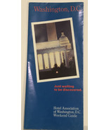Vintage Washington DC Brochure District Of Columbia BR5 - £10.11 GBP