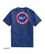 Vineyard Vines Men’s S/S 2 Toned Whale Dot Pkt Tee.Moonshine.Sz.L.NWT - $44.75 CAD