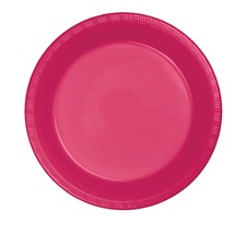 Creative Converting 28177021 Touch of Color 20 Count Plastic Dinner Plates, Hot  - £16.83 GBP