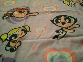 The Power Puff Girls Twin Flat Sheet Awesome Vintage Rare (C2) - £21.78 GBP