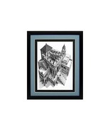 Ascending &amp; Descending  by M.C. Escher Framed Poster Print Custom Framed... - $82.81 CAD