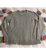 SmartWool Sweater Men&#39;s Large Gray Pullover Long Sleeve 100% Merino Wool... - $34.19 CAD