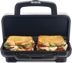 Deluxe Hot Sandwich Maker, Nonstick Plates, Stainless Steel (25415) - £42.89 GBP