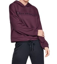Under Armour Womens Activewear Tech Terry Hoodie,Level Purple/Black Size... - $60.00
