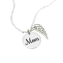 Express Your Love Gifts Mom Remembrance Necklace Guardian Angel Mom Mother Memor - £28.11 GBP