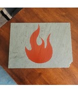 Natural Slate Hot Plate Hand Painted - $31.62 CAD
