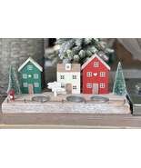 Nordic Red House Scene Tea Light Holder - $56.03 CAD