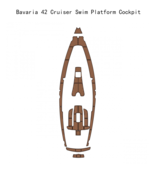 Bavaria 42 Cruiser Swim Platform Cockpit Pad Boat EVA Foam Teak Deck Flo... - $1,503.11 CAD