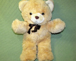 21&quot; VINTAGE CUDDLE WIT Teddy Bear TAN Plush Stuffed WITH 2 TONE BROWN Ri... - £24.78 GBP