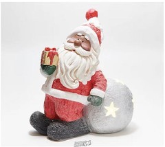 Kringle Express Illuminated Holiday Christmas Santa Claus Snowball Decoration - £68.09 GBP