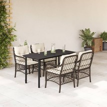  Garden Dining Set Brown, Cream, Black - €546,30 EUR