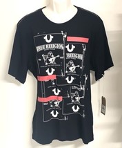 True Religion Mens 3XL Fits Like 2XL Buddha Tape Tee Shirt NEW - $39.80