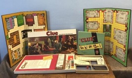 2 Vtg CLUE Games 1950s &amp; 1970s Includes Boards Instructions All Cards Clean - £70.38 GBP