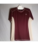 Reel Legends Men&#39;s Reel-Tee Performance Fishing Burgundy/Tan  Shirt Size M - $18.81