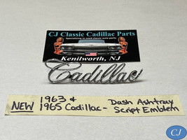 New 1963, 1965 Cadillac Dash Ashtray Door Lid Compartment Door Script Emblem - £47.46 GBP